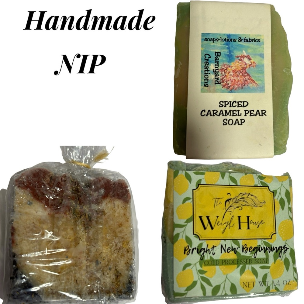 3 Different Handmade Soaps Barnyard Creations The Weigh House Old Time Zen NIP